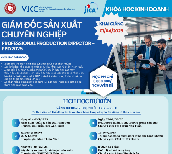 KHÓA HỌC GIÁM ĐỐC SẢN XUẤT CHUYÊN NGHIỆP (Professional Production Director - PPD 2025)