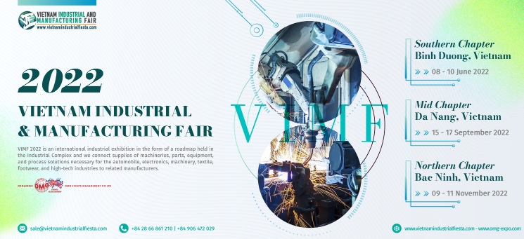 ホーチミン市のベトナム日本人材開発インスティチュート（VJCC-HCMC）が共同で開催する、2022年度のベトナム産業製造フェア（Vietnam Industrial & Manufactory Fair/VIMF）に参加しました。