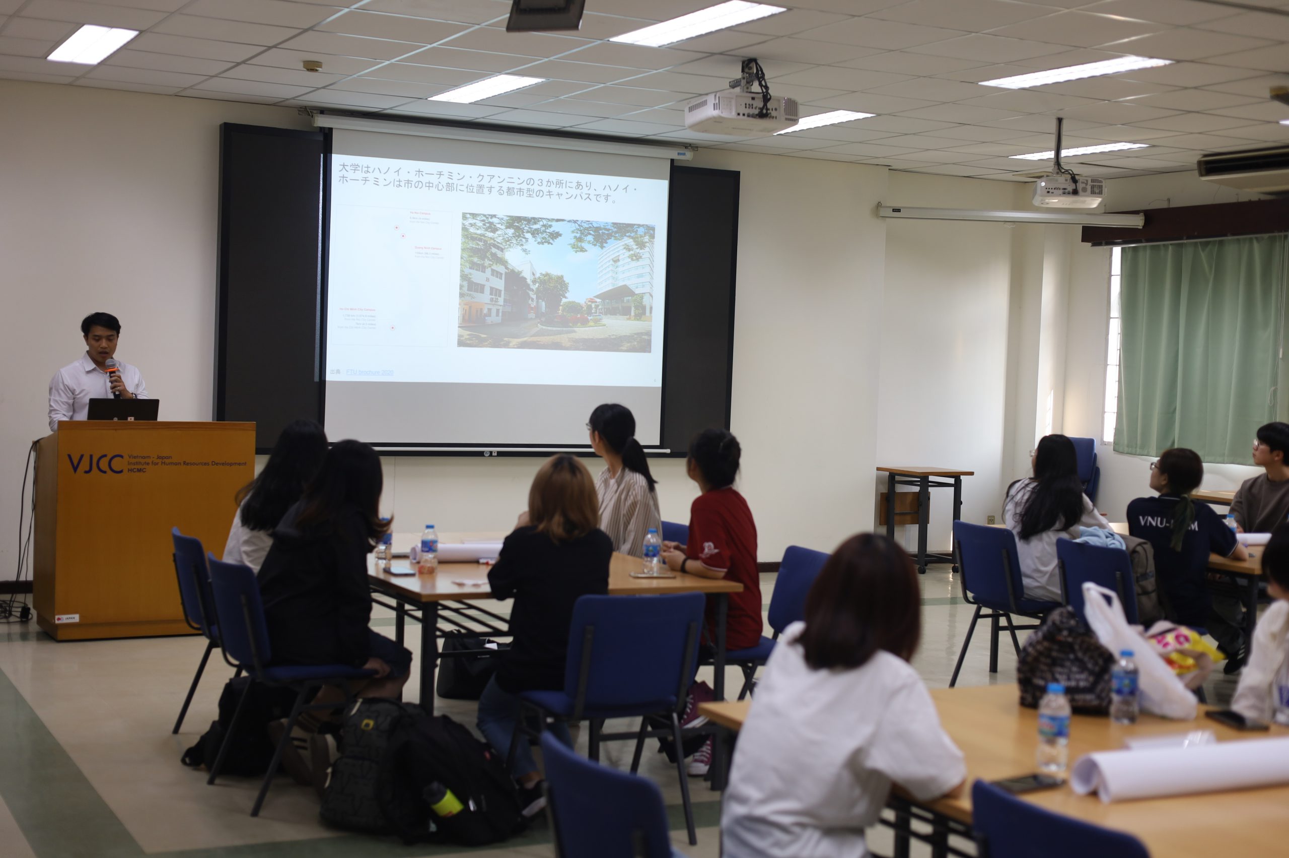 長野県松本県ケ丘高校とベトナムの学生の交流プログラムを実施しました