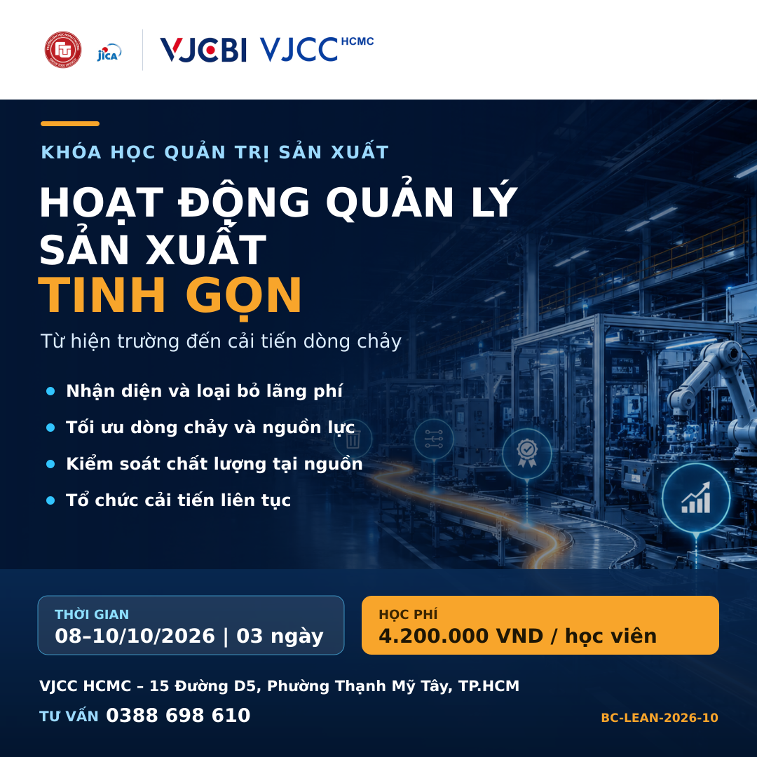 Hoạt động quản lý sản xuất tinh gọn: Từ nhận diện lãng phí đến cải tiến dòng chảy